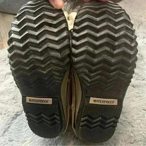 SOREL Cate The Great Leather Tall Winter Boots Fur Trim Lace Up RARE - Picture 7 of 14